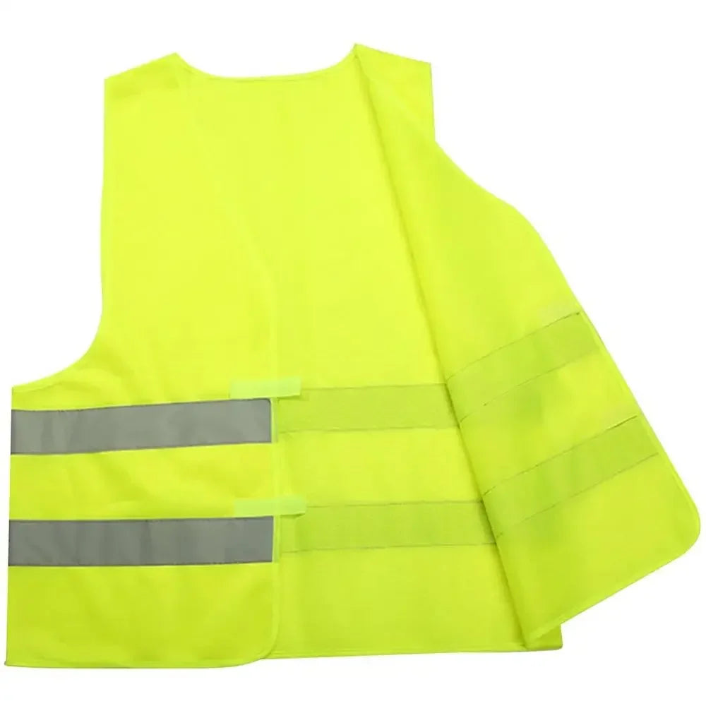 Car Reflective Clothing for Safety Traffic Safety Vest Yellow Visibility High Visibility Outdoor For Running Cycling Sports Vest