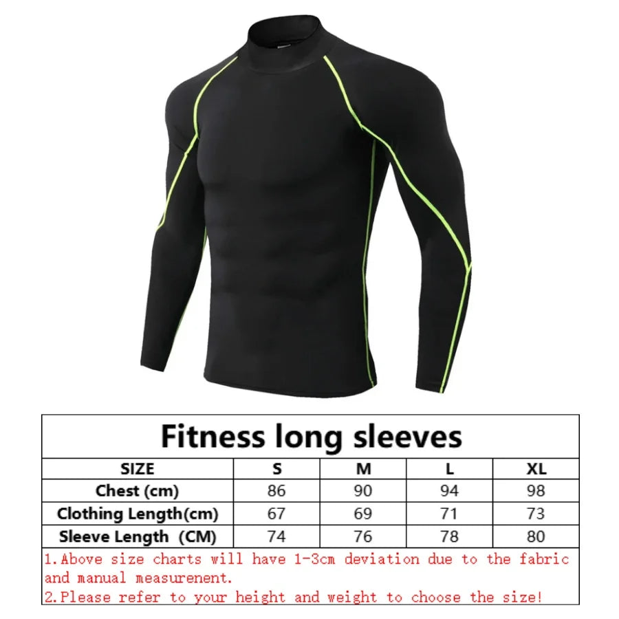 Winter Man Compression Shirt Cycling Clothing Warmth Shirt Warm Bottoming Shirt Men Compression T-Shirt Gym Sportswear 2024 New