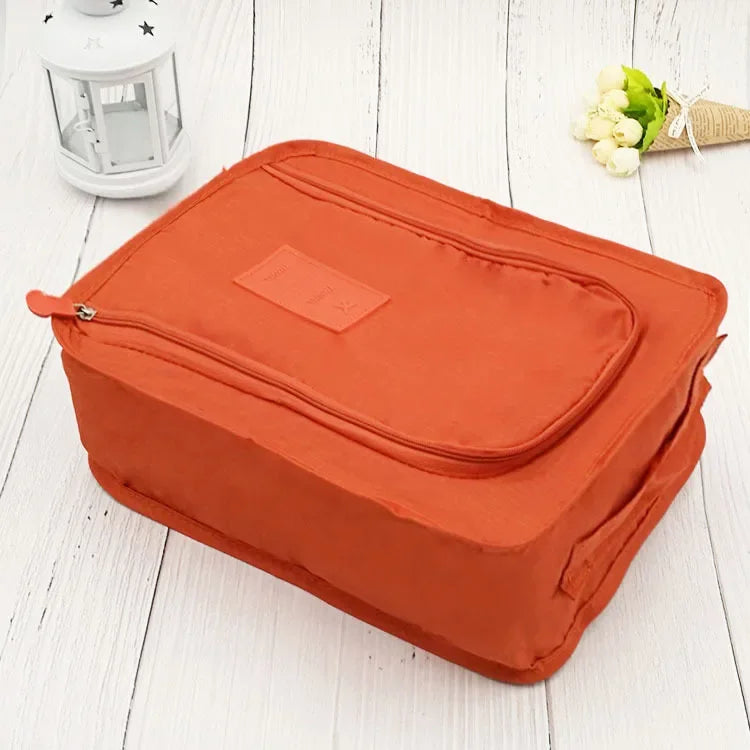 1pc Multifunctional Waterproof Shoes Clothing Bag Convenient Travel Storage Bag Nylon Portable Organizer Bags Shoe Sorting Pouch