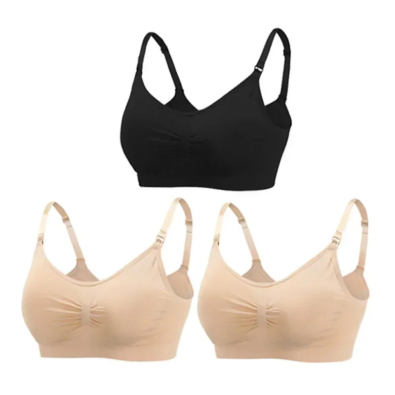 3PC/lot Maternity Nursing Bras Cotton Breastfeeding Pregnant Women Pregnancy Underwear Breast Feeding Bra Clothing Lactancia
