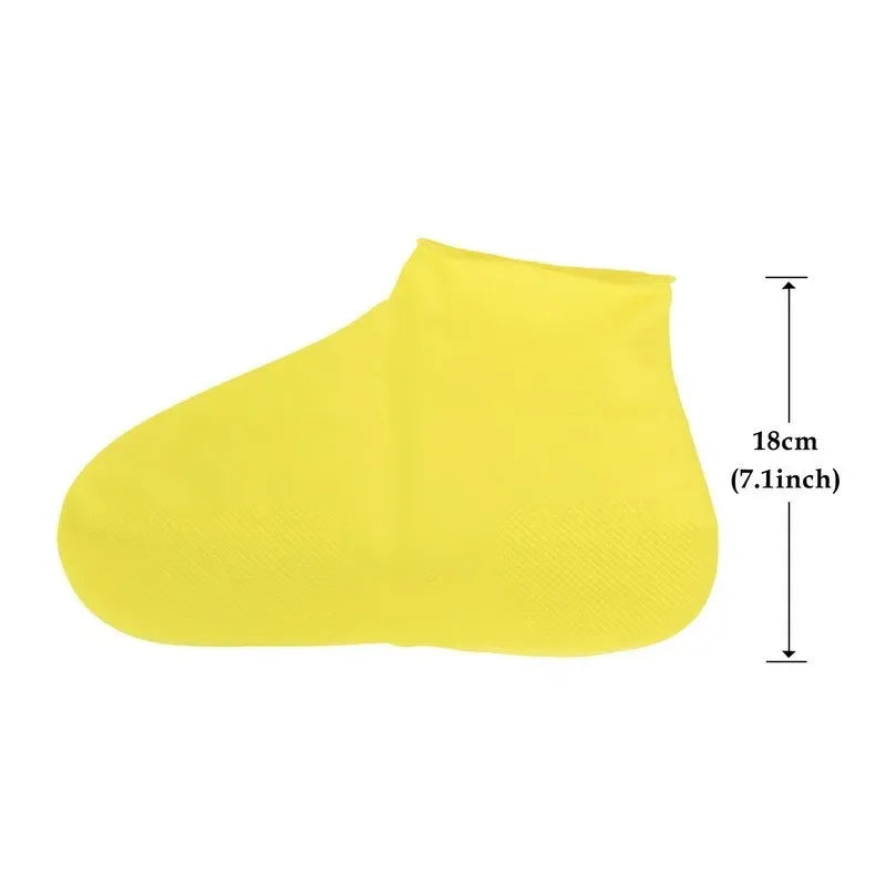 Waterproof Shoe Covers Silicone Anti-Slip Rain Boots Unisex Sneakers Protector for Outdoor Rainy Day Reusable Rain Shoe Cover