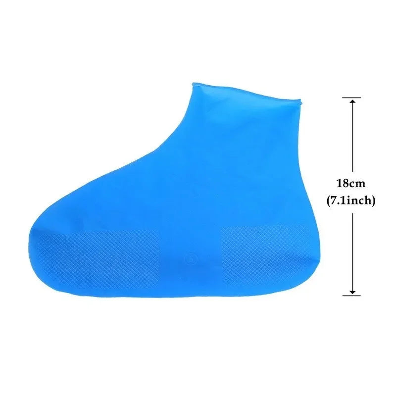 Waterproof Shoe Covers Silicone Anti-Slip Rain Boots Unisex Sneakers Protector for Outdoor Rainy Day Reusable Rain Shoe Cover