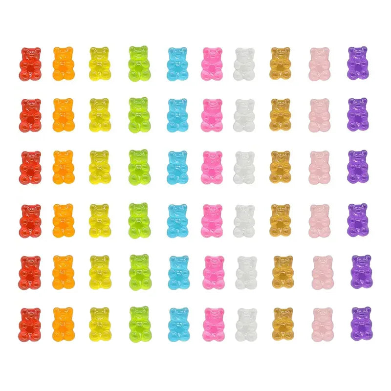 10/20pcs Glow-in-the-Dark Cute Bear Shoe Charms - Luminous DIY Shoe Decoration Accessories for Clogs