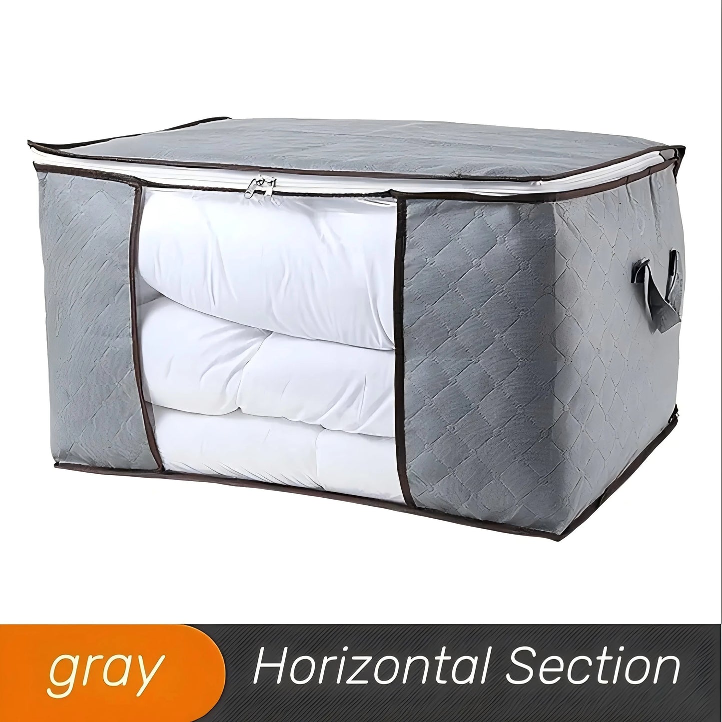 Extra Large Handle Storage Bag - Portable Clothing and Quilt Organizing Bag with Window, Durable Polyester Material, Suitable fo