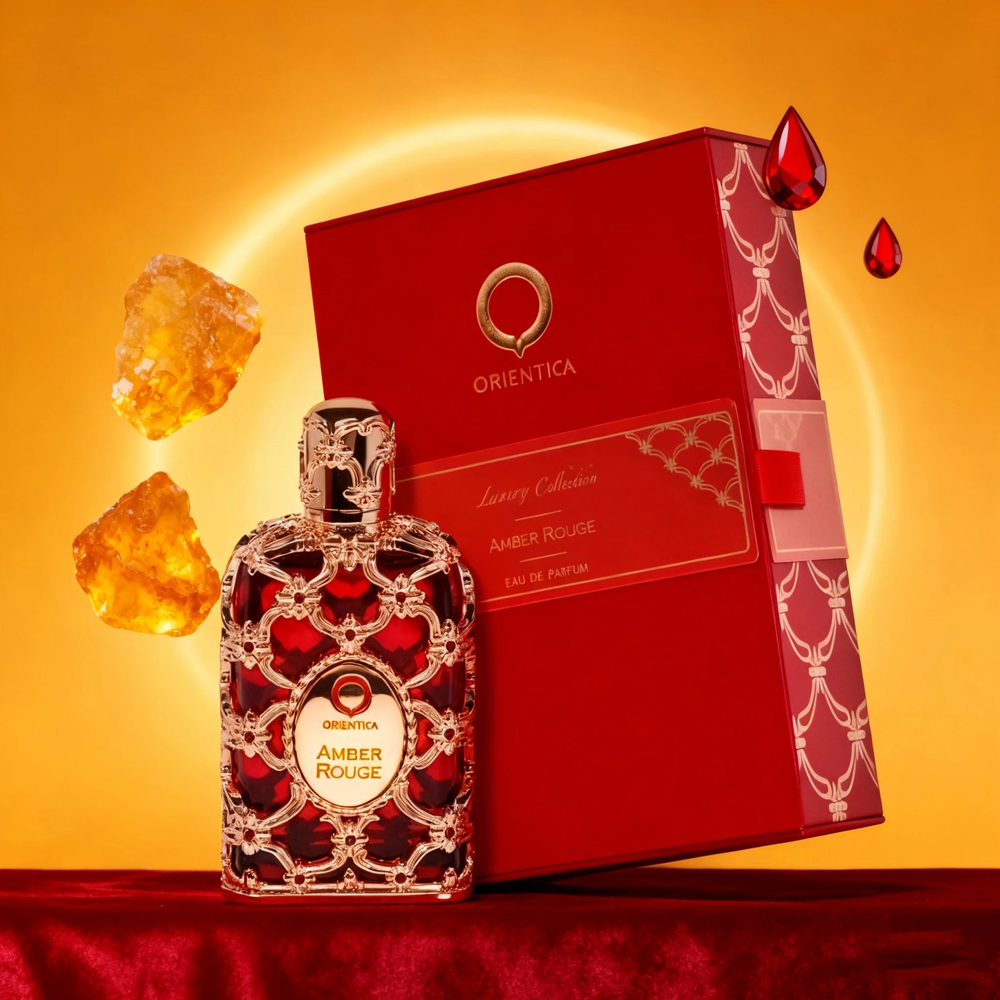 Orientical Royal Amber Rouge Women's Perfume - 2.7OZ, Long-Lasting Floral Scent With Alcohol-Free Formula Perfect Christmas Gift