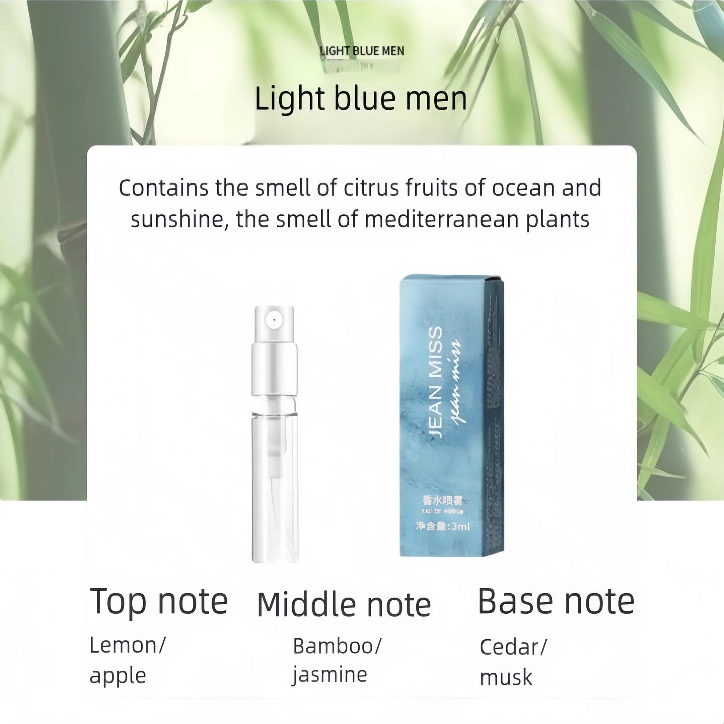 10Pcs/lot Mini 3ml Brand Perfume Woman Men Fragrance JEAN MISS Hot Perfumed Fashion Lady Female Male Perfuming Toilet Water