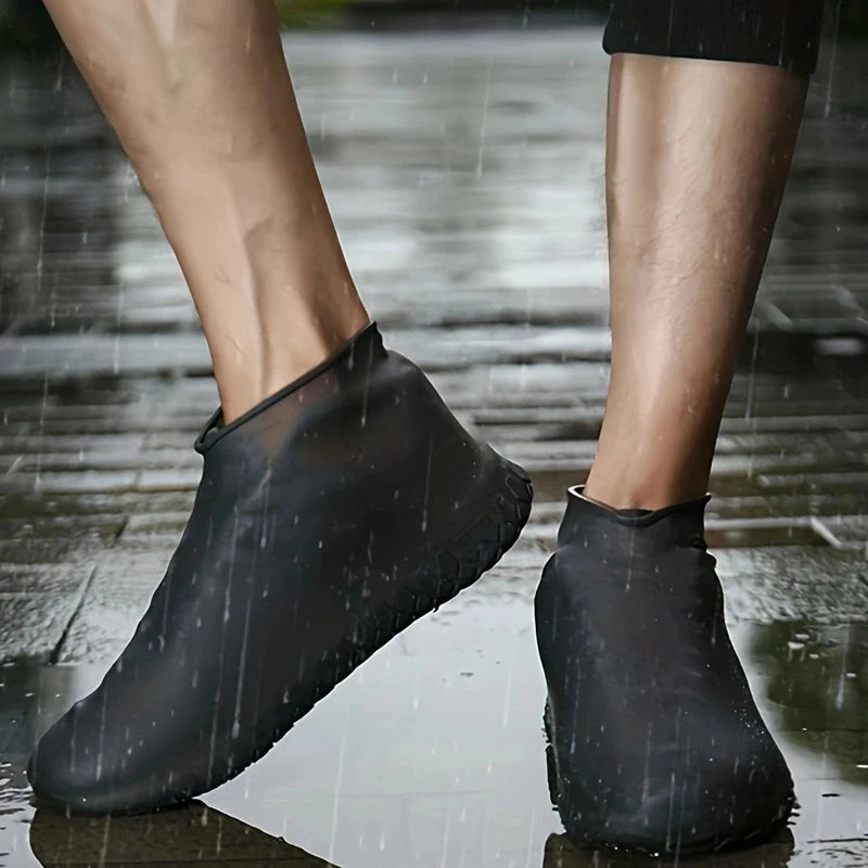 Waterproof Shoe Covers Silicone Anti-Slip Rain Boots Unisex Sneakers Protector for Outdoor Rainy Day Reusable Rain Shoe Cover