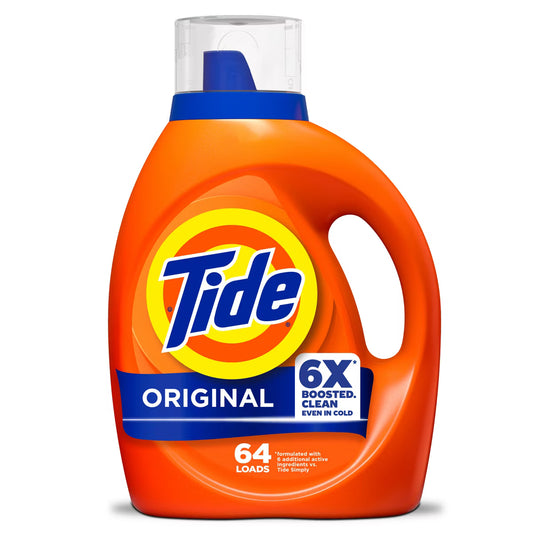 1 Tide Laundry Liquid Detergent 80 fl oz with FREE 1 Downy Fresh Liquid 44 FL.Oz