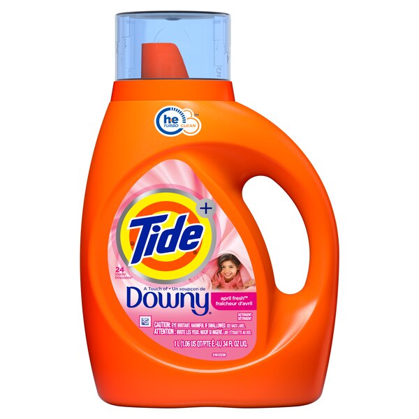1 Tide Laundry Liquid Detergent 80 fl oz with FREE 1 Downy Fresh Liquid 44 FL.Oz