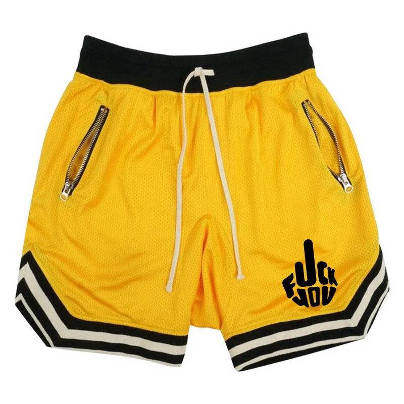Summer Basketball Shorts Male Casual Sports Shorts Mesh Fitness Short Trousers Breathable Five Points Pant Y2k Running Clothing