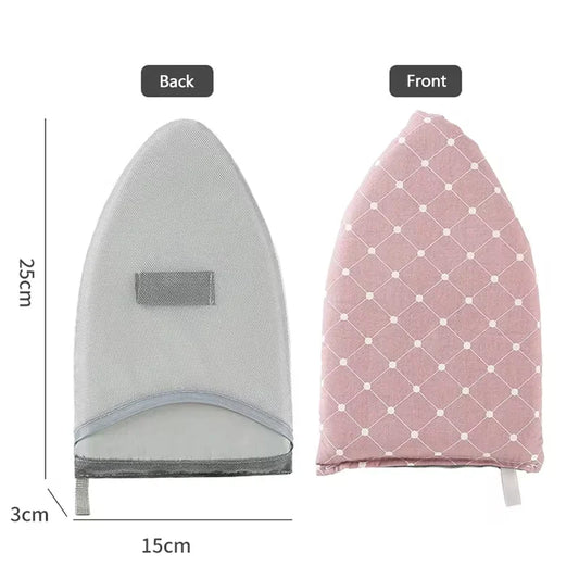 1PC Fabric Handheld Ironing Board Small Home Ironing Gloves Anti-Slip Insulated Handheld Ironing Tray for Household Use