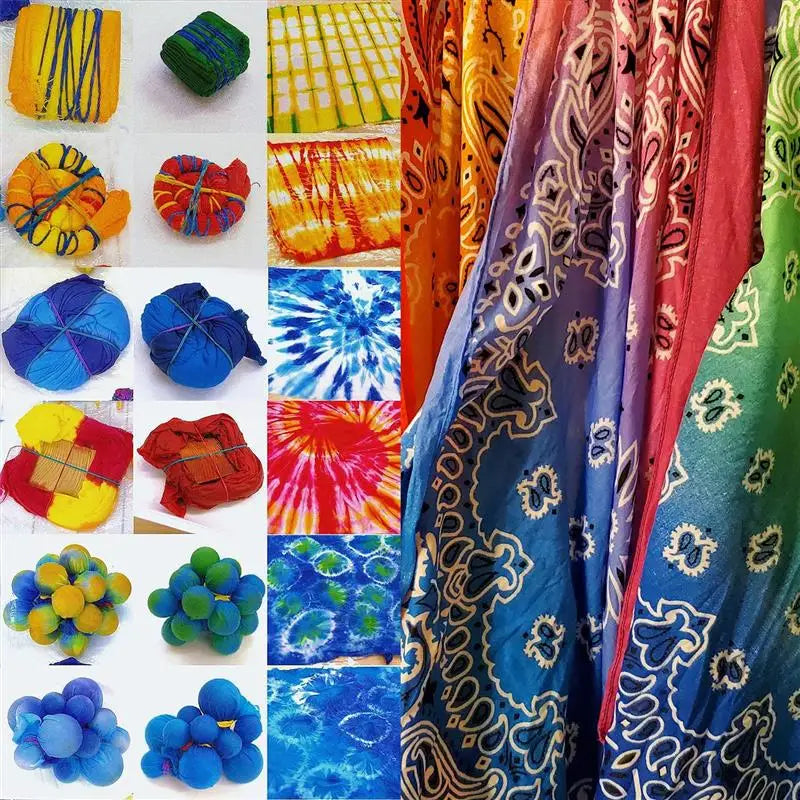 10g/Bag 24 Colors Fabric Dye Clothing Refurbished Coloring Agent Cotton Linen Jeans Pigment Paint For Fabric Tie-Dye Handmade