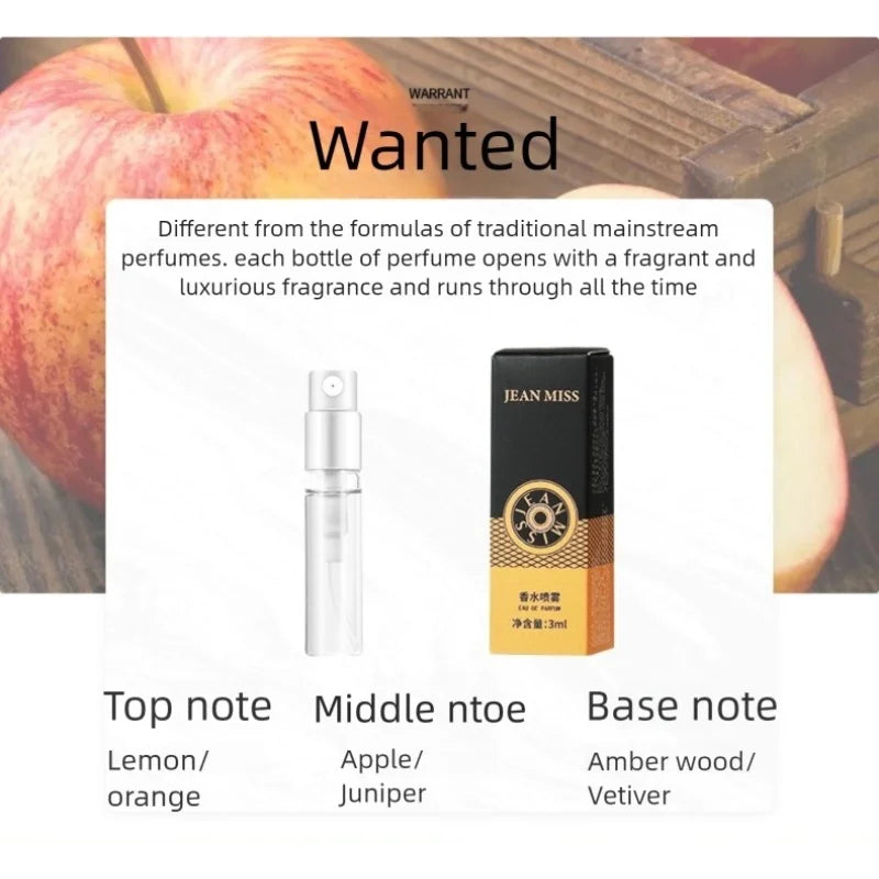 10Pcs/lot Mini 3ml Brand Perfume Woman Men Fragrance JEAN MISS Hot Perfumed Fashion Lady Female Male Perfuming Toilet Water