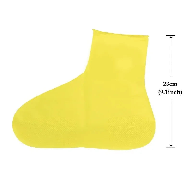 Waterproof Shoe Covers Silicone Anti-Slip Rain Boots Unisex Sneakers Protector for Outdoor Rainy Day Reusable Rain Shoe Cover