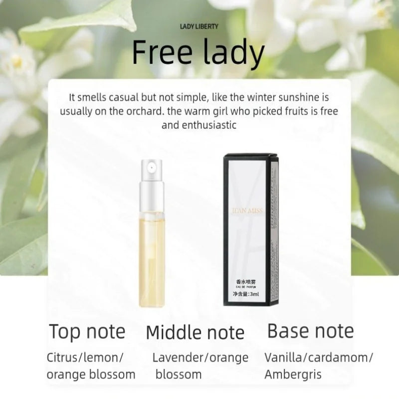 10Pcs/lot Mini 3ml Brand Perfume Woman Men Fragrance JEAN MISS Hot Perfumed Fashion Lady Female Male Perfuming Toilet Water