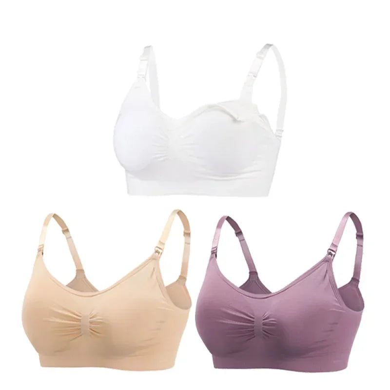 3PC/lot Maternity Nursing Bras Cotton Breastfeeding Pregnant Women Pregnancy Underwear Breast Feeding Bra Clothing Lactancia