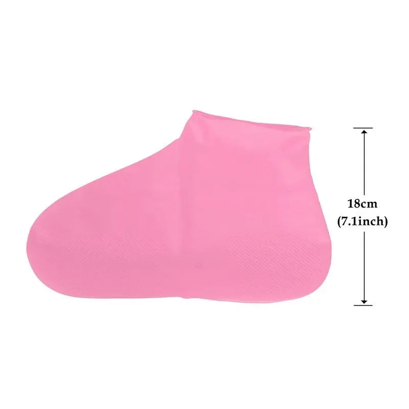 Waterproof Shoe Covers Silicone Anti-Slip Rain Boots Unisex Sneakers Protector for Outdoor Rainy Day Reusable Rain Shoe Cover